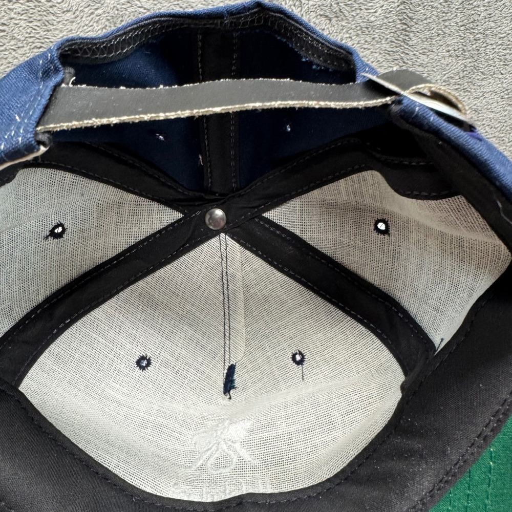 Navy Blue Halekulani Orchid Rope Hat Cali Fame Los Angeles Made in USA Men - Picture 8 of 10